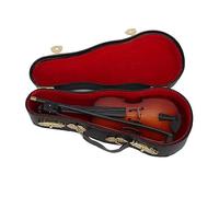 Ornamento per Strumenti Musicali Modello Di Violino In Miniatura In Legno Mini Modello Di Strumento Musicale Con Supporto Per Ornamento Decorativo Domestico (Color : 02)