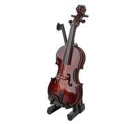 Ornamento per Strumenti Musicali Modello Di Violino In Miniatura In Legno Mini Modello Di Strumento Musicale Con Supporto Per Ornamento Decorativo Domestico (Color : 01)