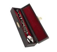 Ornamento per Strumenti Musicali Replica Di Clarinetto In Miniatura Con Supporto E Custodia Mini Ornamento Per La Casa Di Strumenti Musicali