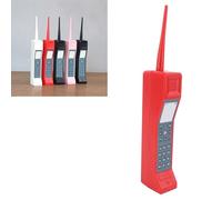 Ornamento per Telefono Cellulare in Mattoni retrò, Modello di Telefono Cellulare in Mattoni Vintage Anni '80 e '90 Telefono Cellulare retrò per Studio in Ufficio Modello di (Rosso)