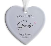 Ornamento personalizzato in attesa del bambino, regalo di annuncio di gravidanza per il nuovo nonno che sarà bambino in arrivo celebrazione baby shower