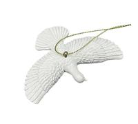 Ornamento piccione, ornamenti piccioni amore e gioia | Ciondolo a forma di piccione bianco in ABS Lifelike Peaceful White Flying Piggeon, decorazione stagionale, decorazione della casa per bambini