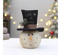 Ornamento pupazzo di neve per decorazione natalizia, adatto sia per uso interno che esterno, aggiungendo calore e gioia per le vacanze alla tua casa (E)