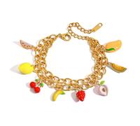 Ornamento regolabile con ciondolo a forma di frutta per donne gioielli alla moda idee regalo gioielli frutta regolabile per l'uso quotidiano