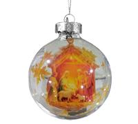 Ornamento Religioso con Globo - del presepe, ricordo Decorativo Spirituale per la casa, Pezzo da Appendere all'albero Festivo | Concetto di visualizzazione simbolica di Celebrazione significativ