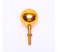 Ornamento resistente palo in alluminio oro 3 pollici costruzione di lunga durata