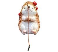 Ornamento Riccio per Giardino - Statua Realistica, Statua Dipinta A Mano, Scultura Resistente Al Gel, Decorazione Animale Durevole Resistente Alle Intemperie | Ornamento Da Giardino Solare Riccio