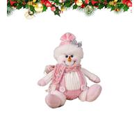 Ornamento rosa di Santa, morbida bambola di peluche di Natale per display stagionale, figurina per le vacanze per il giardino della scrivania o soggiorno elegante tema natalizio nella tua casa 7,08 po