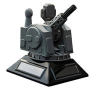 Ornamento rotante modello militare alimentato ad energia solare per libreria