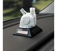 Ornamento rotante modello militare alimentato ad energia solare per sala