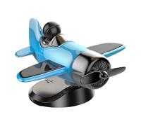 Ornamento rotante per cruscotto a forma di aeroplano ad energia solare, decorazioni per auto per tappezzeria, viaggi, compleanni, Natale, donne