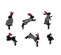 Ornamento sagoma coniglietto in ferro per giardino paesaggio e cortile design