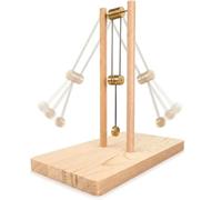 Ornamento scrivania Doppio Pendolo Caos, Modello energia cinetica Legno
