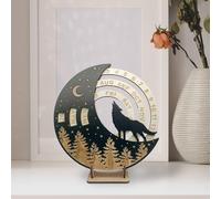 Ornamento sospeso regolabile per il calendario perpetuo in legno per sala da