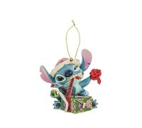 Enesco Decoro per albero di natale, Stich scarta il regalo "Jim Shore" H9 cm