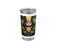 Ornamento unico e bello per il Mardi Gras Bicchiere termico in acciaio inox doppia parete