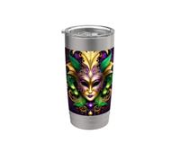 Ornamento unico e bello per il Mardi Gras Bicchiere termico in acciaio inox doppia parete