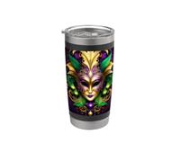 Ornamento unico e bello per il Mardi Gras Bicchiere termico in acciaio inox doppia parete