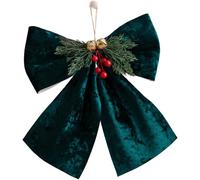Ornamento verde 3530 cm 1620 cm pacchetto tessuto festivo per durevole per ideale per la decorazione dell'albero di Natale una campana 3D per elegante decorazione dell'albero di Natale. Velluto di