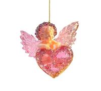 Ornaments Angel Christmas Ornaments - Acrilico Christmas Ornaments | Angel Tree Ornament | Piatto Acrilico Christmas Tree Ornament for Christmas Tree | Christmas Tree Decorations, portachiavi Charm