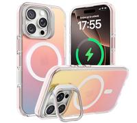 ORNARTO Cover per iPhone 16 Pro Max, Compatibile con MagSafe, Custodia Translucida Iridescente, Supporto integrato, Protezione di livello militare,Cover Protettiva Antiurto,Tramonto