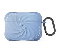 ORNARTO Vortuxe Cover per AirPods Pro 3 - Cover in Silicone Liquido Antiurto con Protezione 2X MIL-STD, con Moschettone, Elegante e dal design per AirPods Pro 3 Generazione - Azzurro cielo