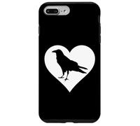 Ornitologia con disegno di uccello con corvo merlo I Love Crows Custodia per iPhone 7 Plus/8 Plus