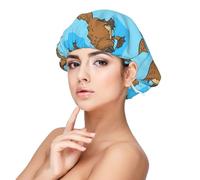 Ornitorinco australiano divertente,Cuffia da notte in raso per adulti - Cuffia da notte elastica per donna, copricapelli per la notte