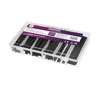 ORNO AE-13141/B Guaina Termorestringente Set 100 pz, Nero