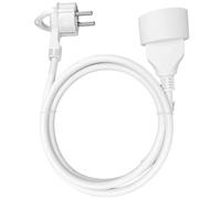 ORNO AE-13195 - Cavo di prolunga con presa singola e spina piatta in PVC, 2 x 0,75 mm², 230 VAC (5 m)