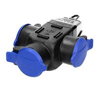 ORNO AE-1346(GS) Splitter Antispruzzo ed Antiurto IP44 3 Prese 2P+T 16A 230V AC Versione Schuko