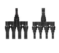 ORNO Connettore tipo T Mc4 per pannelli solari, IP67, conforme allo standard: IEC 60068-2-52 (4xMC4)