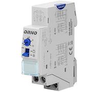 ORNO CR-230 Temporizzatore Luci Scale 230 V Carico massimo 2300 W Montaggio Guida Din Bianco