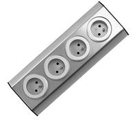 ORNO FS-1 Presa Angolare 4 Prese 3680W Montaggio a 45° Su Superficie Per Cucina Ufficio e Piano Di Lavoro (4 volte senza cavo)