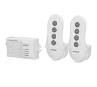 ORNO GB-448 Interruttore Senza Fili 230v con Telecomando Portata nello Spazio Aperto: 30m max. Carico: 1000W IP20 (con Due Telecomando)