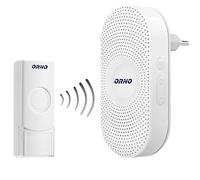 Orno LONGA AC Campanello Wireless Esterno Alla Rete Impermeabile Senza Batteria Con Controllo Del Volume E Portata 300 M 36 Suonerie