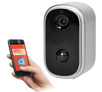 Orno MT-ME-1809 Camara Vigilancia WiFi Esterno Comunicazione Por Smartphone con la Aplicación Tuya, IP65, Interfono, Memoria