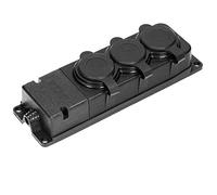ORNO Multipresa Elettrica 3 Prese Schuko Esterna Impermeabile IP44 230V 16A Resistente Agli Urti Non Infiammabile