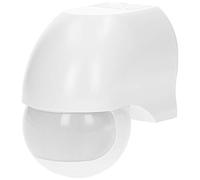 ORNO OR- CR-204 Sensore Movimento Impermeabile all'esterno con Sensore Crepuscolare IP44 12m 180° 1200W Montaggio a Superficie Impostazione del Tempo (bianca)