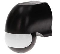 ORNO OR- CR-204 Sensore Movimento Impermeabile all'Esterno con Sensore Crepuscolare IP44 12m 180° 1200W Montaggio a Superficie Impostazione del Tempo (nero)