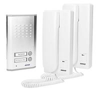 ORNO OR-DOM-RL-903 Citofono da Interno per Casa Bifamiliare a 4 Fili 220V AC Retroilluminato (Sistema citofonico per 2 famiglie)