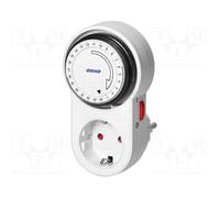 ORNO PRE-443(GS) Timer Meccanico, Versione Schuko (Tipo F)