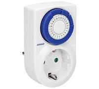 ORNO PRE-427(GS) Presa Timer Meccanico Mini Versione Schuko (tipo F) - 3500W Timer a Intervalli Di 30 min