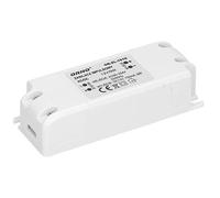 Orno Trasformatore 12V (90VAC-254VAC a 12VDC) per G4 MR11 MR16 GU5.3 LED Lampadine o strisce LED (6W-50W), IP20 (9W)