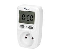 Orno WAT-419 Contatore Energia Elettrica per presa Contatore dei Costi Energetici con Schermo LCD Potenza massima 3680W Contatore di Energia (Tipo francese)