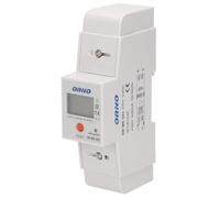 ORNO WE-503 Contatore Energia Elettrica Monofase 80A Indicatore Supplementare Uscita a Impulsi Pulsante RESET 2 Moduli DIN TH-35mm