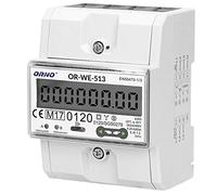 ORNO OR-WE-513 - Contatore energia elettrica trifase, 80A, MID, 3 TE
