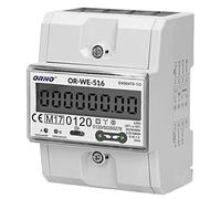 ORNO WE-516 Contatore Energia Elettrica Guida DIN per Sistemi Trifase con Certificato MID e RS845