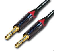 Oro 0.6cm Connettore Per Jack Cavo. Van Damme Rosso Marcatura Trs. Stereo. Lungo