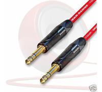 Oro 0.6cm Connettore Per Jack Cavo. Van Damme Trs NP3X-B. Stereo 3M 5m 10m